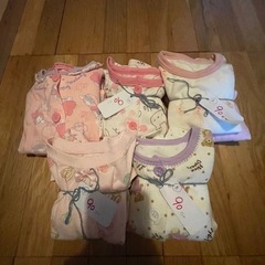 90cm長袖パジャマ　　腹巻き付き　5組セットの画像