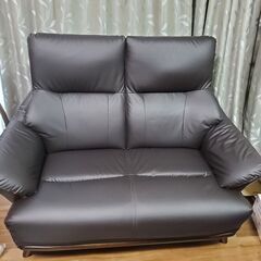 ソファ　黒　2人用　