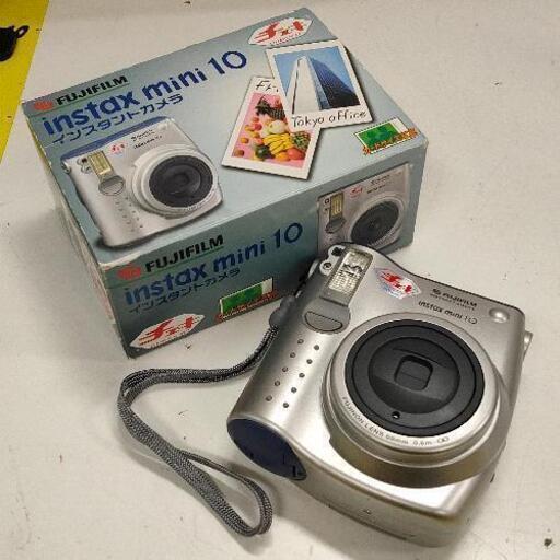 1008-095 FUJIFILM instax mini 10 チェキ ○未使用電池付