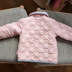 90サイズ　ピンク　もこもこ　アウター　とれるフードの画像