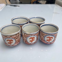 赤絵覗き猪口
