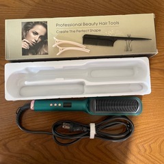 ヘアアイロン　マイナスイオンストレートヒートブラシ　　