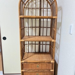 ラタン製の棚