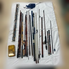【まとめ売り】釣り道具　釣竿　へら　網　まとめて　リョービ　OL...