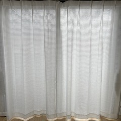 [ニトリ] カーテン&レース 幅約200cmx高さ約188cm窓に使用の画像
