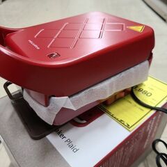 J7770　recolte　レコルト　プレスサンドメーカー　プラッド　RPS-2　マッドレッド　ホットサンドメーカー　簡易クリーニング済【リユースのサカイ柏店】の画像