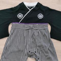80センチ　袴風ロンパース