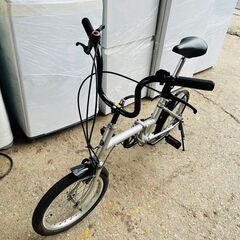 【✨中古美品✨】二輪自転車🌟折りたたみ式🌟オフホワイト🌟ジャンク品