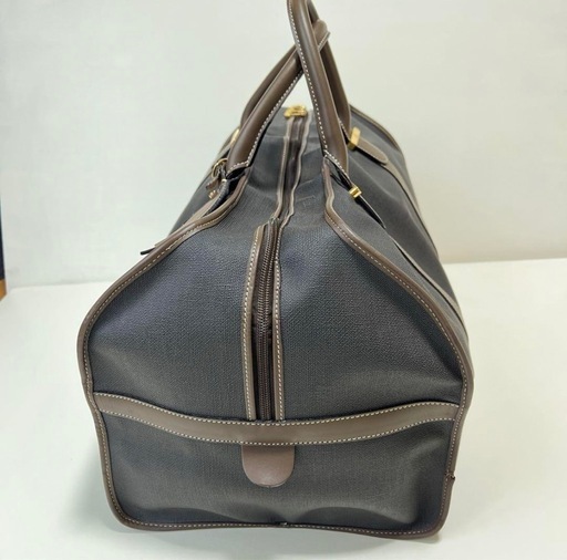 Dunhill ダンヒル ボストンバッグ ロゴ金具 茶