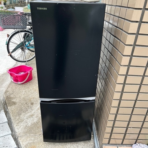 東芝 TOSHIBA 冷蔵庫 GR-S15BS 153L 右開き　 2ドア冷凍冷蔵庫　ブラック　おしゃれ