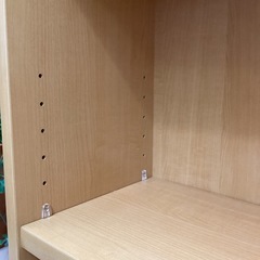 万代店　カラーボックス　2段　高さ変更可能棚　の画像