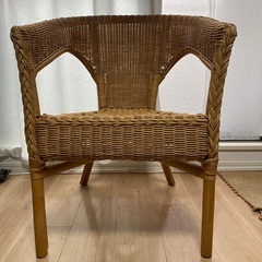 ニトリ　ラタンチェア【引渡日10/24まで】の画像