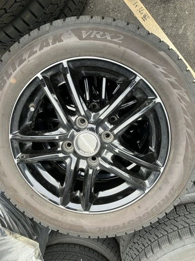アルミ付きスタッドレスタイヤ ブリザック 155/65R14