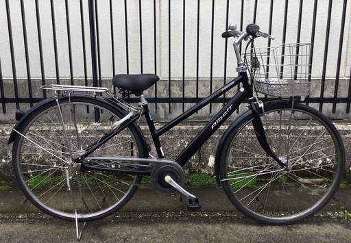 ＜整備済＞ブリヂストン・アルベルト・27インチ自転車・ブラック・内装5段変速 LEDライト