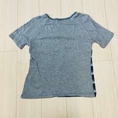 【小柄な方へ】 訳あり ハンドメイド レディース カットソー ボーダーの画像