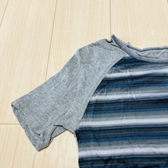 【小柄な方へ】 訳あり ハンドメイド レディース カットソー ボーダーの画像
