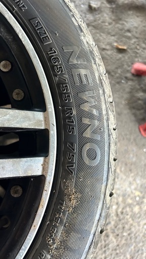 中古アルミホイール　165/55/15 4本セット