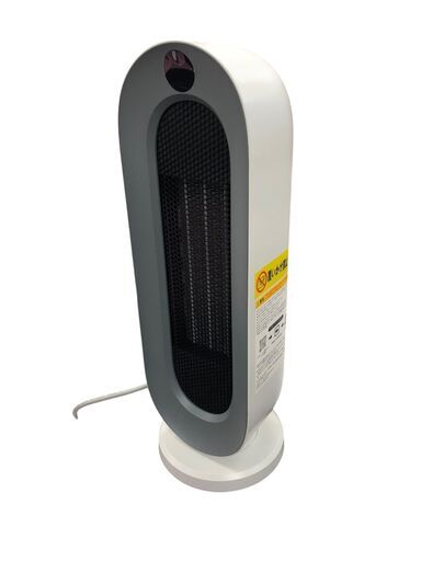 24R494 ジ3 セラミックヒーター S720 ホワイト 電気ヒータ― 首振り タイマー機能 リモコン付き 室内・家庭用 中古品