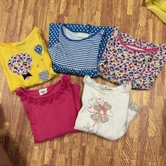 女の子　80cm長袖レギンスまとめ売り（上7着、下9着）
