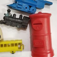 駄玩具/銀玉鉄砲/ピストル/銃/電車/ソフビ/汽車/パンダ/1960年代~1970年代/ランラン/カンカンの画像