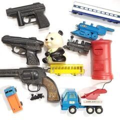 駄玩具/銀玉鉄砲/ピストル/銃/電車/ソフビ/汽車/パンダ/19...