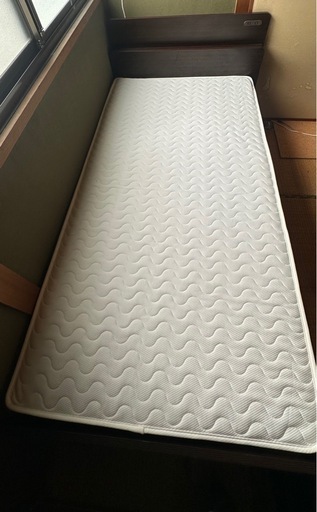 電動シングルベッドフレーム+マットレス