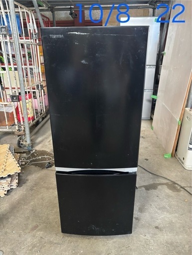 東芝　GR-S15BS(K) ノンフロン冷凍冷蔵庫　2021年製