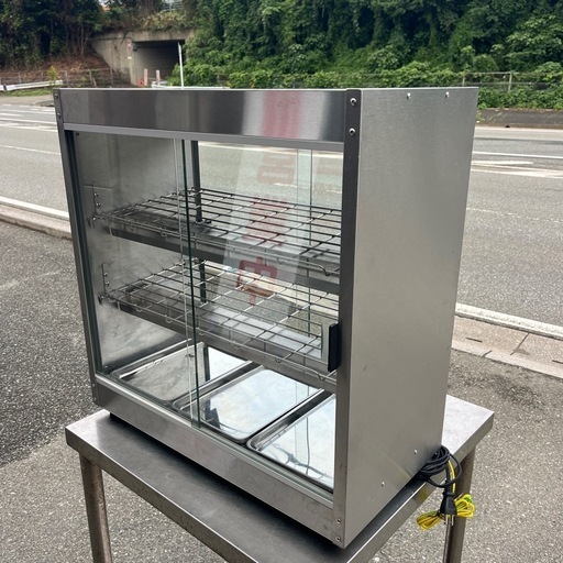 ☆  中古品  安吉 ヤスキチ 業務用ホットショーケース PRO-9WSE-B ホットスナック 保温 保温ケース☆