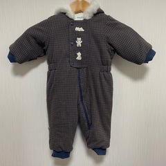 【70cm】ファミリア★ロンパース★ジャンプスーツ★つなぎ★アウター