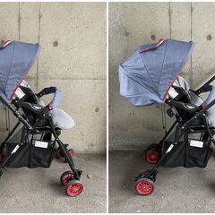 お買い得セール！定価30,000円 赤ちゃん本舗 インファンタジー UNO-A ベビーカー 便利な両対面式 折りたたみ式で持ち運びも楽々 ab型の画像