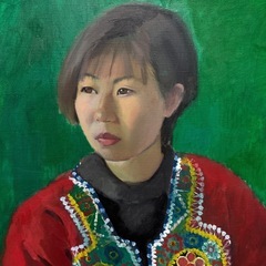 80号サイズ油絵の画像