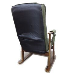★ 新札幌 明光ホームテック 座椅子 リクライニングチェア 折りたたみ 一人掛けソファ グリーン 椅子 イス / No.2840 ★の画像