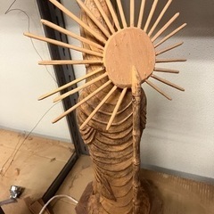 彫刻教室講師の作品　手作り仏像の画像