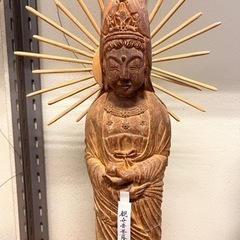 彫刻教室講師の作品　手作り仏像の画像