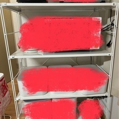「取引中
」無印良品　白　スチール　棚　シェルフの画像