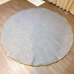 【決まりました】モコア　ラグ　円形　グリーン　カーペットの画像