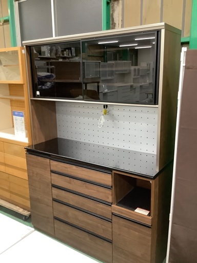 家具ならトレファク吉川店！！ 古賀家具　レンジボード　ブラウン×ブラック