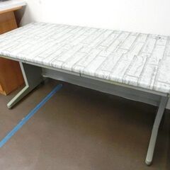 事務用平デスク ライトグレー 幅140cm/奥行き70cm/高さ...