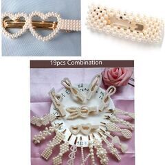 パールヘアクリップ2個セット（新品）