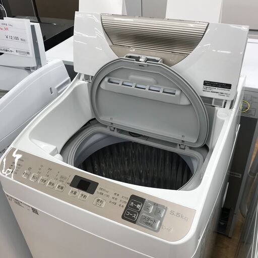 ★ジモティ割あり★ SHARP   乾燥付き洗濯機    5.5/3.5kg   年式2019  動作確認／クリーニング済み KJ6433