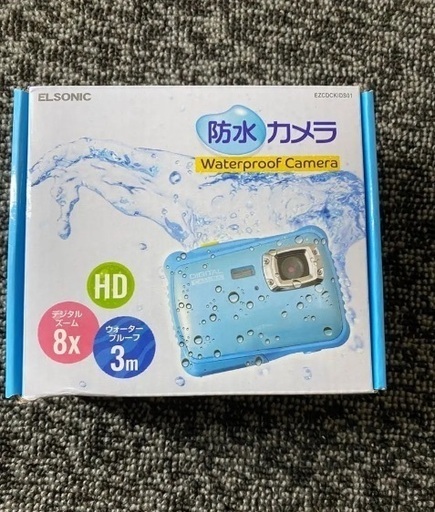 10/10 11時に新宿駅か有楽町駅で　新品　ノジマ　防水コンパクトデジタルカメラ EZCDCKIDS01-BL