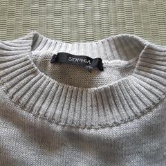 【物々交換可】美品　SOPHiA グレーのセーターベスト　Sｻｲｽﾞの画像