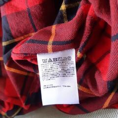 【物々交換可】UNIQLO　赤ﾁｪｯｸ　長袖　Sｻｲｽﾞの画像