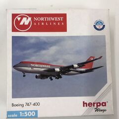 ★ジモティ割引あり★ヘルバ ノースウェスト航空 1/500 B747-400の画像