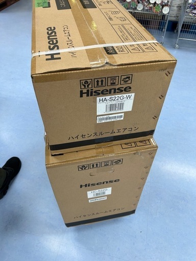 新品未使用！！　標準取り付け工事費込み　即日対応！！　新品エアコン　ハイセンス　6畳用  HA-S22G-W 2024年製　商品のみの