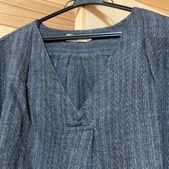 新品　麻100% ワンピースの画像