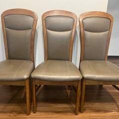 ダイニングチェア三脚