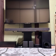 【中古・セット】SONY BRAVIA49型＋SONYサウンドバー