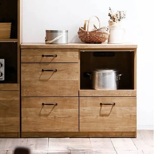 LOWYA キッチンボード（幅101）　10/13までの引き取り限定（カップボード、食器棚）