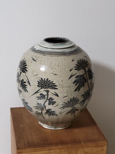 益子焼　北土窯　三村北土（孝夫）作　カッコいい花瓶です！
